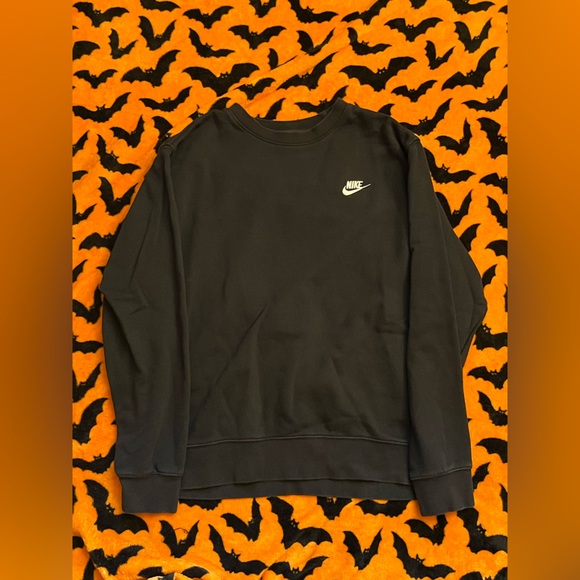 Nike Black Fleece-Lined Sweatshirt L - Picture 1 of 2